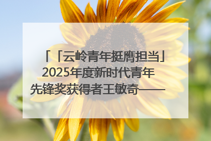 「云岭青年挺膺担当」2025年度新时代青年先锋奖获得者王敏奇——澜沧江上好渔人