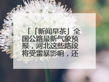 「新闻早茶」全国公路最新气象预报，河北这些路段将受雷暴影响，还有这些热点……