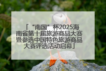 “南国”杯2025海南省第十届旅游商品大赛暨参选中国特色旅游商品大赛评选活动启幕