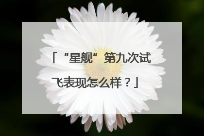 “星舰”第九次试飞表现怎么样？