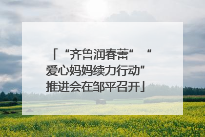 “齐鲁润春蕾”“爱心妈妈续力行动”推进会在邹平召开