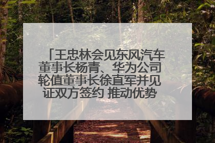 王忠林会见东风汽车董事长杨青、华为公司轮值董事长徐直军并见证双方签约 推动优势互补 实现共赢发展