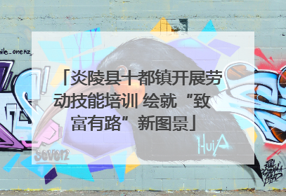 炎陵县十都镇开展劳动技能培训 绘就“致富有路”新图景