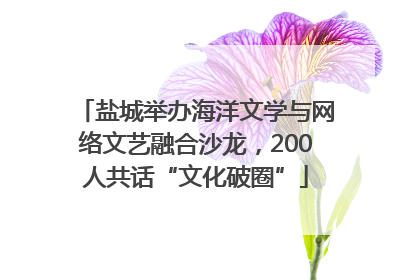 盐城举办海洋文学与网络文艺融合沙龙，200人共话“文化破圈”