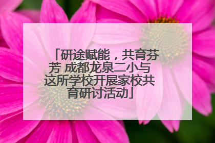 研途赋能，共育芬芳 成都龙泉二小与这所学校开展家校共育研讨活动