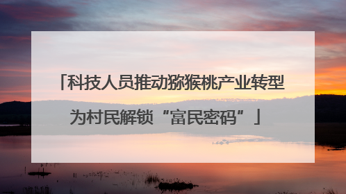 科技人员推动猕猴桃产业转型 为村民解锁“富民密码”