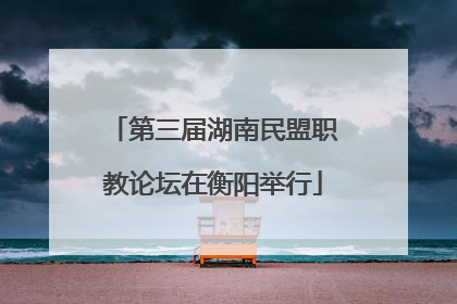 第三届湖南民盟职教论坛在衡阳举行