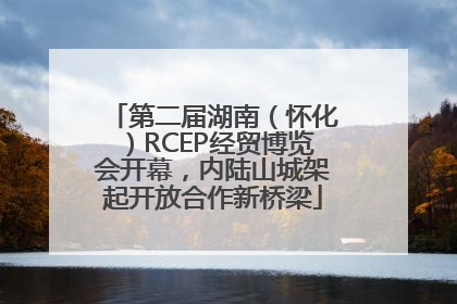 第二届湖南（怀化）RCEP经贸博览会开幕，内陆山城架起开放合作新桥梁