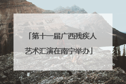 第十一届广西残疾人艺术汇演在南宁举办