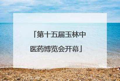 第十五届玉林中医药博览会开幕