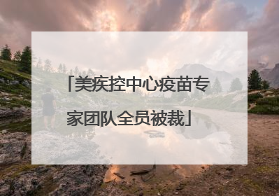 美疾控中心疫苗专家团队全员被裁