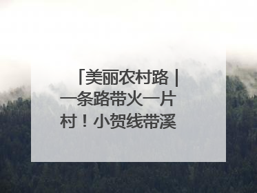 美丽农村路｜一条路带火一片村！小贺线带溪望谷成团出道