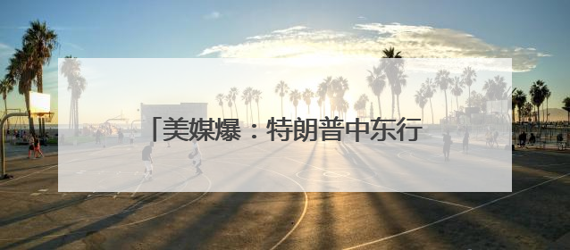 美媒爆：特朗普中东行期间承认自己和苹果CEO库克“有点小问题”