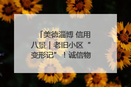 美德淄博 信用八景｜老旧小区“变形记”！诚信物业焐热居民心窝