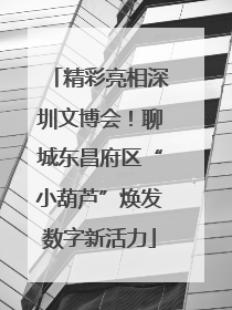精彩亮相深圳文博会！聊城东昌府区“小葫芦”焕发数字新活力