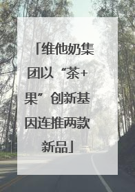 维他奶集团以“茶+果”创新基因连推两款新品