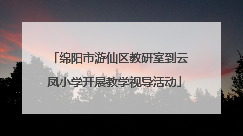 绵阳市游仙区教研室到云凤小学开展教学视导活动
