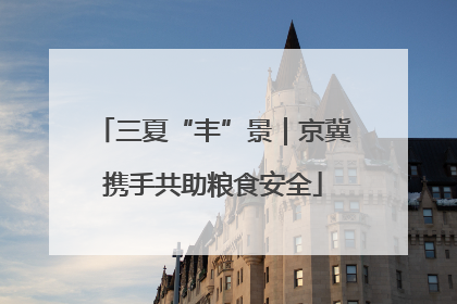 三夏“丰”景｜京冀携手共助粮食安全