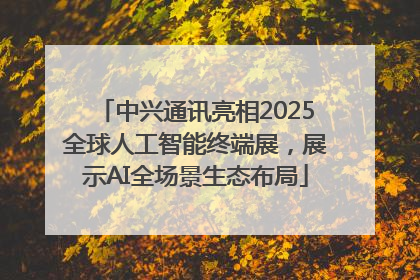 中兴通讯亮相2025全球人工智能终端展，展示AI全场景生态布局