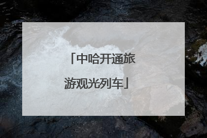 中哈开通旅游观光列车