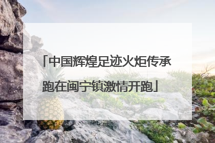 中国辉煌足迹火炬传承跑在闽宁镇激情开跑