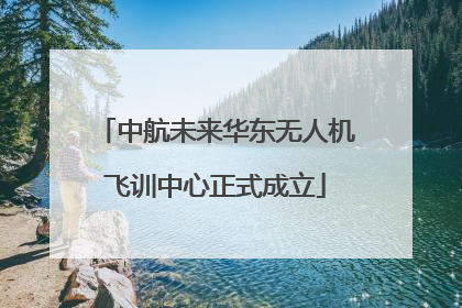 中航未来华东无人机飞训中心正式成立