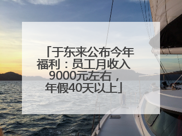 于东来公布今年福利：员工月收入9000元左右，年假40天以上