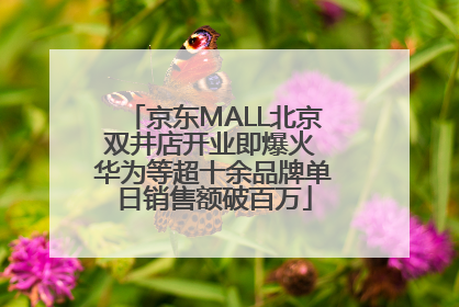 京东MALL北京双井店开业即爆火 华为等超十余品牌单日销售额破百万