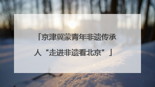 京津冀蒙青年非遗传承人“走进非遗看北京”