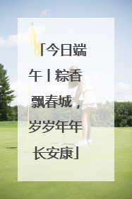 今日端午丨粽香飘春城，岁岁年年长安康