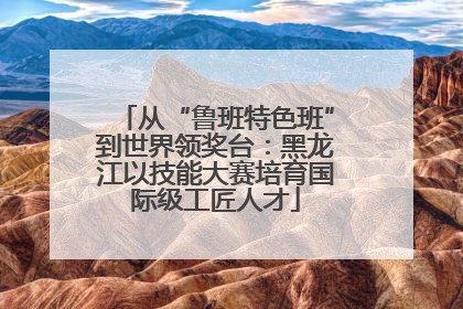 从“鲁班特色班”到世界领奖台：黑龙江以技能大赛培育国际级工匠人才