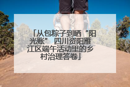 从包粽子到晒“阳光账” 四川资阳雁江区端午活动里的乡村治理答卷
