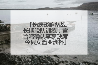伤病影响备战、长期脱队训练，宫鲁鸣确认李梦缺席今夏女篮亚洲杯