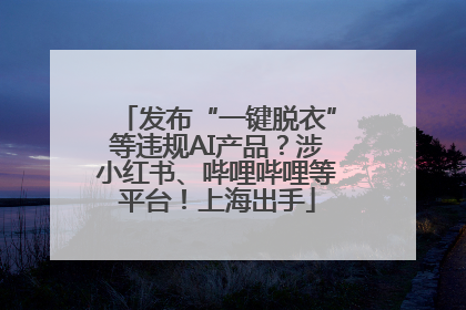 发布“一键脱衣”等违规AI产品？涉小红书、哔哩哔哩等平台！上海出手