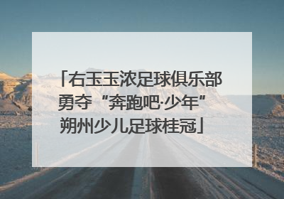 右玉玉浓足球俱乐部勇夺“奔跑吧·少年”朔州少儿足球桂冠
