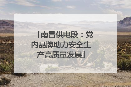 南昌供电段：党内品牌助力安全生产高质量发展