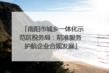 南阳市城乡一体化示范区税务局：精准服务护航企业合规发展