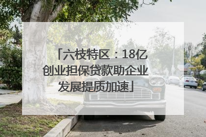 六枝特区：18亿创业担保贷款助企业发展提质加速