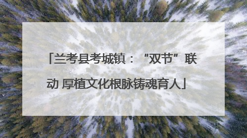 兰考县考城镇：“双节”联动 厚植文化根脉铸魂育人