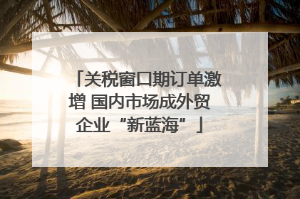 关税窗口期订单激增 国内市场成外贸企业“新蓝海”