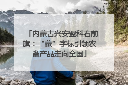 内蒙古兴安盟科右前旗：“蒙”字标引领农畜产品走向全国