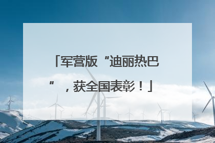 军营版“迪丽热巴”，获全国表彰！