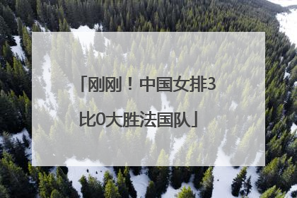 刚刚！中国女排3比0大胜法国队
