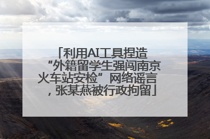 利用AI工具捏造 “外籍留学生强闯南京火车站安检”网络谣言，张某燕被行政拘留
