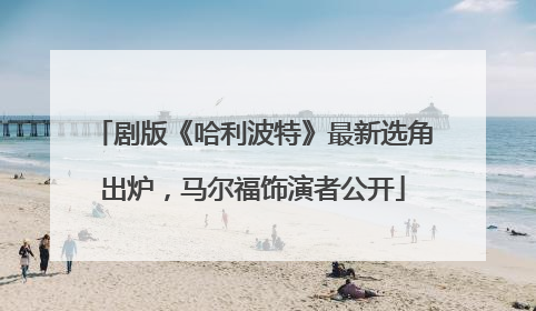 剧版《哈利波特》最新选角出炉，马尔福饰演者公开
