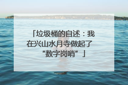 垃圾桶的自述：我在兴山水月寺做起了“数字岗哨”