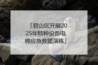 君山区开展2025年特种设备电梯应急救援演练