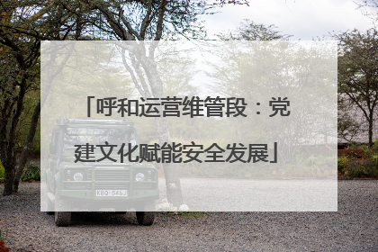 呼和运营维管段：党建文化赋能安全发展