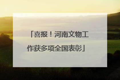喜报！河南文物工作获多项全国表彰