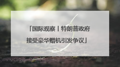 国际观察丨特朗普政府接受豪华赠机引发争议